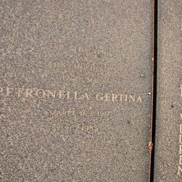 VUUREN David Johannes, Janse van 1913-1985 &amp; Petronella Gertina 1917-1985