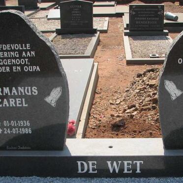 WET Hermanus Carel, de 1936-1986 &amp; Maria Isabella Cecilia Johanna 1938-2006