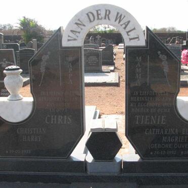 WALT Christian Harry, van der 1933- &amp; Catharina Elizabeth Magrietha DUVENHAGE 1932-1998