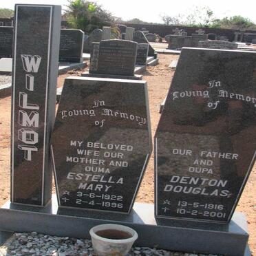 WILMOT Denton Douglas 1916-2001 &amp; Estella Mary 1922-1996
