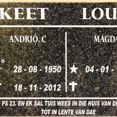 KEET Andrio C. 1950-2012 :: LOUW Magda 1959-