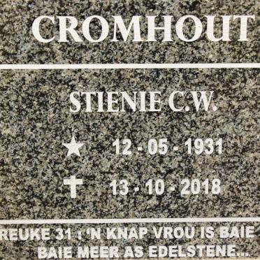 CROMHOUT Stienie C.W. 1931-2018