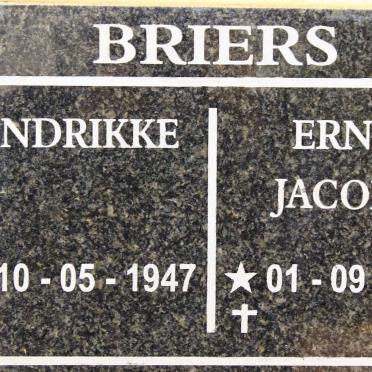 BRIERS Endriekke 1947- &amp; Erna JACOBS 1956-