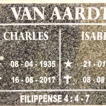 AARDT Charles, van 1935-2017 &amp; Isabel 1938-2015