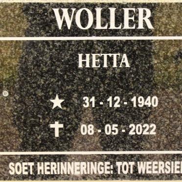 WOLLER Hetta 1940-2022