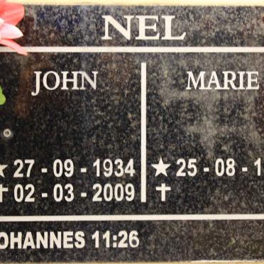NEL John 1934-2009 &amp; Marie 1933-