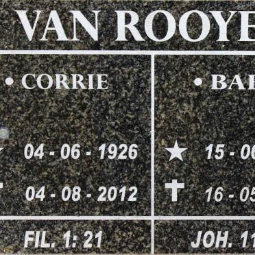 ROOYEN Corrie, van 1926-2012 &amp; Baby 1926-2014