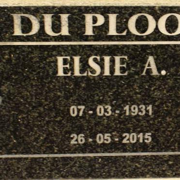 PLOOY Elsie A., du 1931-2015