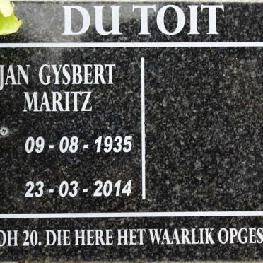TOIT Jan Gysbert Maritz, du 1935-2014