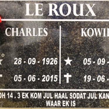 ROUX Charles, le 1926-2015 &amp; Kowie 1929-2015
