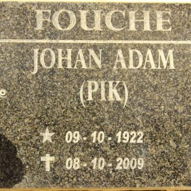 FOUCHE Johan Adam 1922-2009