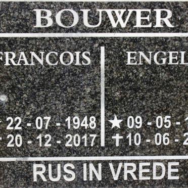 BOUWER Francois 1948-2017 &amp; Engela 1947-2007