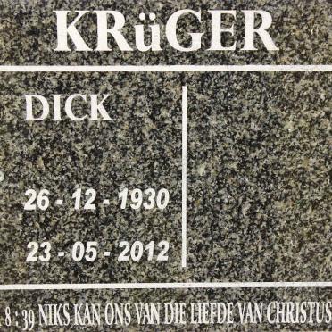 KRUGER Dick 1930-2012