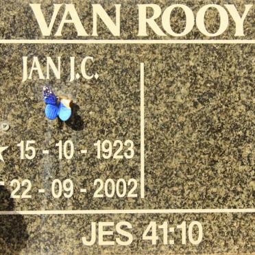 ROOY Jan J.C., van 1923-2002