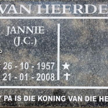 HEERDEN J.C., van 1957-2008