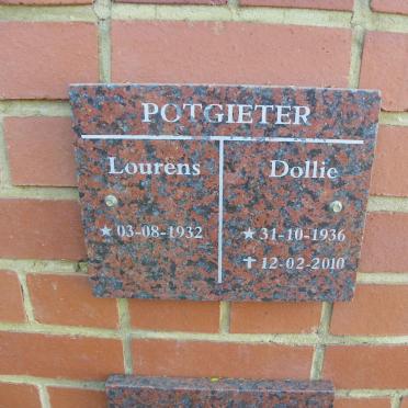 POTGIETER Lourens 1932- &amp; Dollie 1936-2010
