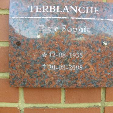 TERBLANCHE Elsie Sophia 1935-2008