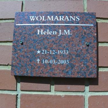 WOLMARANS Helen J.M. 1933-2003