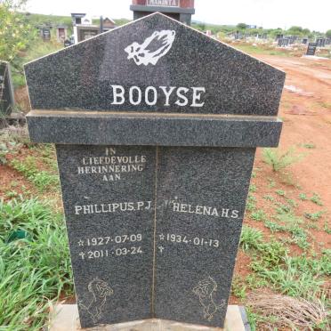 BOOYSE Phillipus P.J. 1927-2011 & Hellena H.S. 1934-