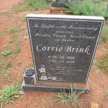 BRINK Corrie 1926-2015