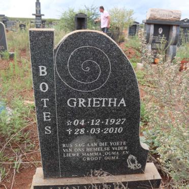 BOTES Grietha 1927-2010
