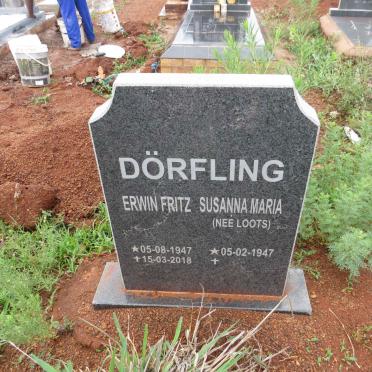 DORFLING Erwin Fritz 1947-2018 & Susanna Maria LOOTS 1947-