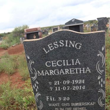 LESSING Cecilia Margaretha 1924-2014