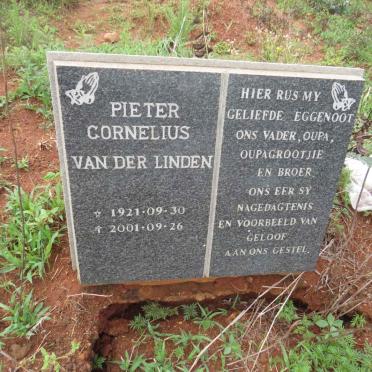 LINDEN Pieter Cornelius, van der 1921-2001