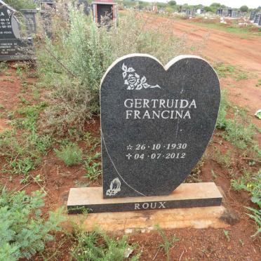 ROUX Gertruida Francina 1930-2012