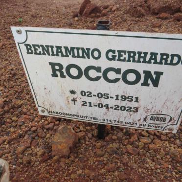 ROCCON Beniamino Gerhardo 1951-2023