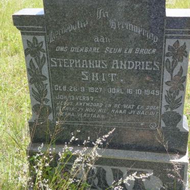 SMIT Stephanus Andries 1927-1949
