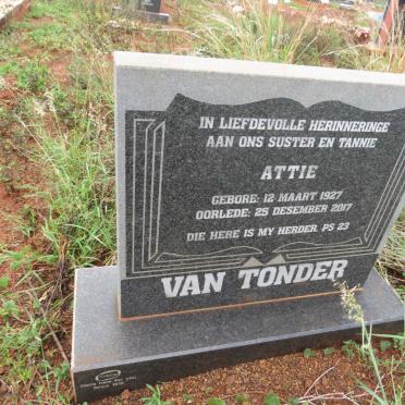 TONDER Attie,van 1927-2017