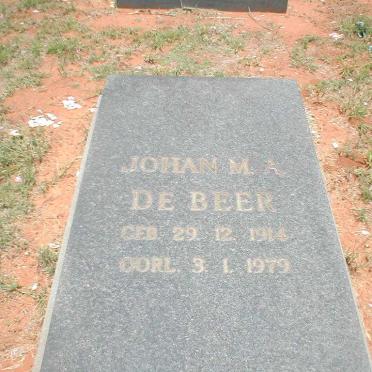 BEER Johan M.A., de 1914- 1979