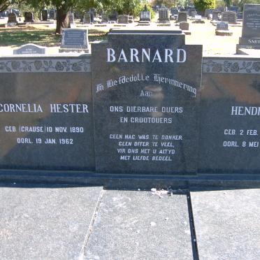 BARNARD Hendrik 1884-1958 &amp; Cornelia Hester CRAUSE 1890-1962