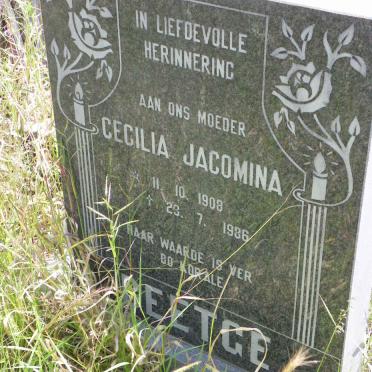 BEETGE Cecilia Jacomina 1908-1986