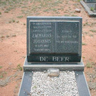 BEER Zacharias Johannes, de 1887-1973