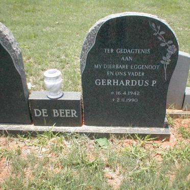 BEER Gerhardus P., de 1942-1990