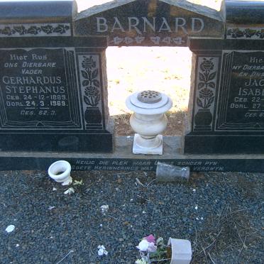 BARNARD Gerhardus Stephanus 1889-1969 &amp; Jacoba Isabella 1892-1963