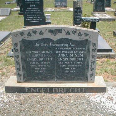 ENGELBRECHT Filippus C. 1886-1973 &amp; Anna M.S.M. 1886-1964