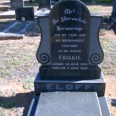 ELOFF Frikkie 1934-1958