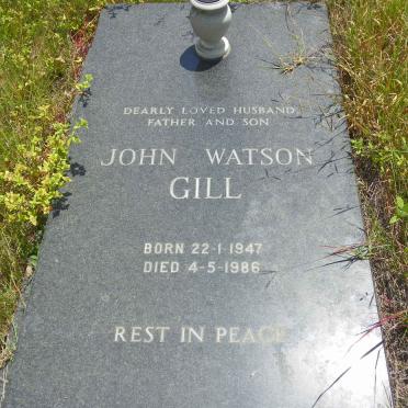 GILL John Watson 1947-1986
