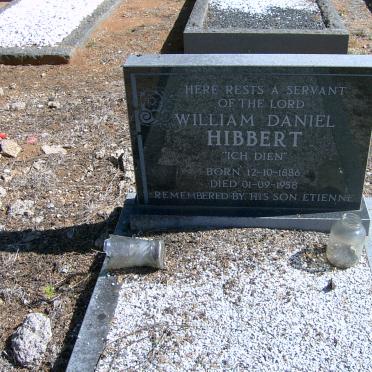 HIBBERT William Daniel 1886-1858