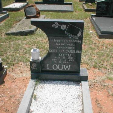 LOUW Cornelia Carolina Aletta 1908-1987