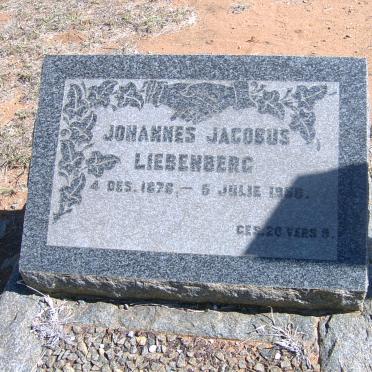 LIEBENBERG Johannes Jacobus 1876-1956