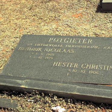 POTGIETER Hendrik Nicolaas 1908-1979 &amp; Hester Christina 1906-