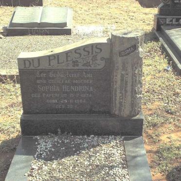 PLESSIS Sophia Hendrina, du nee PAPENFUS 1874-1964