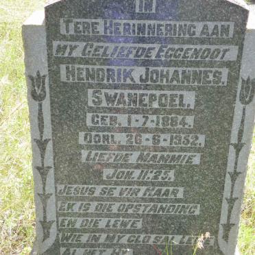 SWANEPOEL Hendrik Johannes 1884-1952