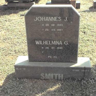 SMITH Johannes J. 1945-1997 &amp; Wilhelmina G. 1945-