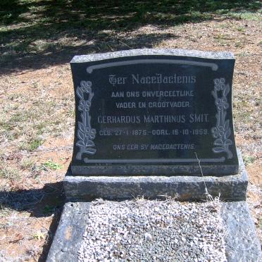 SMIT Gerhardus Marthinus 1875-1959