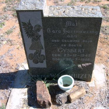 WESTHUIZEN Gysbert, van der 1942-1956